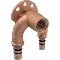 Geberit GE Mepla Anschlusswinkel, vormontiert, gedämmt, zweifach, d16mm x Rp 1/2, AD 15,3 cm, Set, 1 Stk.