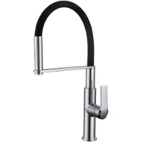 Kielle Magnus - Spültischarmatur mit flexiblem Arm, Chrom/schwarz 10516110