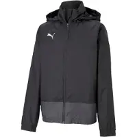 Puma teamGOAL 23 Training Rain Jacket Jr., Größe:128, Farben Serie :Black-Asphalt