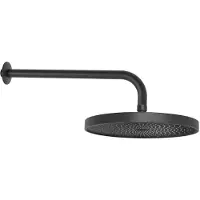 Kielle oudee - hoofddouche 260, 1 straalsoort, douchearm 35 cm, mat zwart