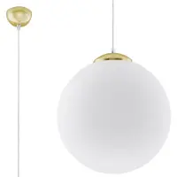 Sollux Hängeleuchte UGO 40 gold 1xE27 15W Stahl/Glas 130x40x40cm
