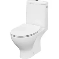 Cersanit WC-Kombination mit aufgesetzten Spülkasten, spülrandlos (rimless) 1K116-0011