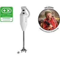 Unold -Zauberstab P 350 Profi, Stabmixer weiß inklusive Multifunktionsmesser, bis zu 22.000 U/min, 90880, weiß/grau