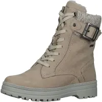 Tamaris Damenschuhe Schnürer Stiefel Beige Freizeit, Schuhgröße:42 EU