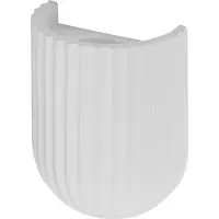 Osram Decor Plaster Routes Tischleuchte GU10 120mm Weiß, Gips, Metall, hochwertige Optik, für Schlafzimmer