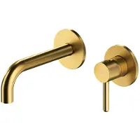 Omnires Waschbeckenbatterie, Für Unterputzmontage, Y1215Hglb, Gold, Gebürstet