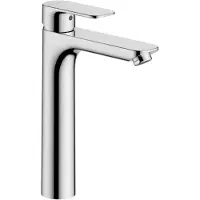 Hansa Waschtisch-Einhebelmischer HANSABASIC o ALG, flex D-Schläuche, A 150mm, chr