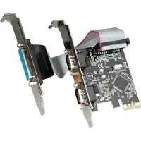 Value PCI-Express-Karte, 2x Seriell RS232, D-Sub 9, 1x Parallel EPP/ECP