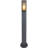 Globo Lighting Außenleuchte Edelstahl anthrazit, 1x E27