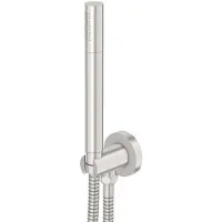 Steinberg Serie 100 Handbrausengarnitur mit integriertem Brauseanschlussbogen, Stabhandbrause, 1001670BN