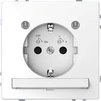 Merten MEG2304-6035 Steckdose mit LED Beleuchtungs-Modul + erhöhtem Berührungsschutz D-Life lotosweiß