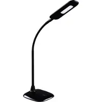 Brilliant schwarze Nele LED Tischleuchte | Touchdimmer | 3 Stufen Dimmer | Höhe: 63 cm | 6,5W 340 lm 6500K | Kunststoff/Metall