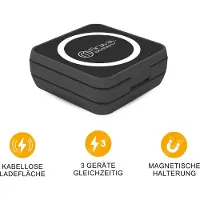 Miraval faltbare 3 in1 Ladestation für kabelloses Laden, induktive Ladestation