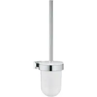 GROHE Essentials, WC-Bürste & Halter, Chrom, Glas, Metall