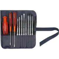 PB Swiss Tools Montage-Schraubendreher-Sortiment, mit "Multicraft"-Kraftheft, 11-teilig