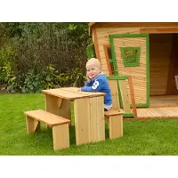 Axi ZidZed Picknick Set aus Holz XXL | Picknicktisch & Picknickbank für Kinder