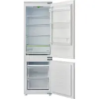 Midea Einbau Kühl-/Gefrierkombination 177 cm hoch, großes Kühl- und Gefriervolumen 271 l mit Schlepptür und LED-Beleuchtung KG178SFST