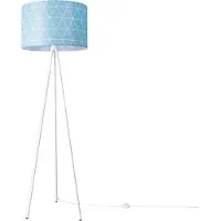 Paco Home Stehlampe Wohnzimmer Modern E27 Leselampe Stehleuchte Stativ Retro Lampenschirm