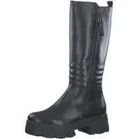 Marco Tozzi Damen Stiefel Biker Boot gesteppt Reißverschluss Plateau 2-25600-29, Größe:40 EU, Farbe:Schwarz