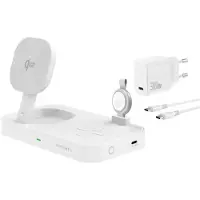 4smarts Qi2, Drinnen, AC, 5 V, Kabelloses Aufladen, 1,5 m, Weiß