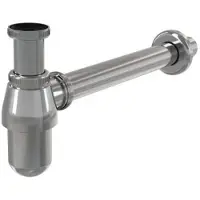 Alca Flaschengeruchverschluss für die Waschbecken DN63 mit einer Überwurfmutter 5/4", Metall