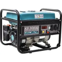 Könner&Sohnen Dual Fuel Stromerzeuger KS 3000 G, Hybrid LPG/Benzin, 3000W, AVR, Kupferwicklung, Gas-Generator, Notstromaggregat für Haus
