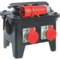 As Schwabe as-Schwabe PROtek PRCD-S Personenschutz Baustellennstromverteiler 30mA 400V IP44