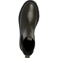 Tamaris Damen Stiefelette Leder Chelsea Boot derbe gezackte Sohle 1-25802-41, Größe:39 EU, Farbe:Grün