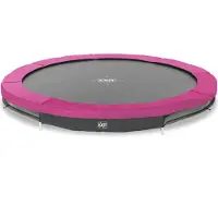 Exit Silhouette Sporttrampolin ø305cm, Bodentrampolin, Rund, für Kinder, Rosa