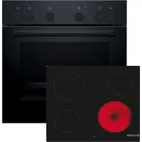 Bosch Einbau-Herd-Set HNDBB110, HEF010BA1 + NKE611GA2E, Einbau-Herd, Elektro-Kochfeld