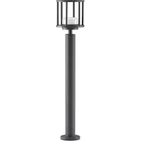 LUCANDE Wegelampe Berenike, 85 cm, dunkelgrau, Metall, GX53