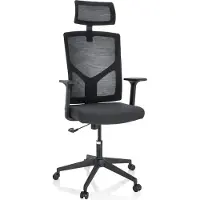 Hjh OFFICE BRETON B - Home Office Bürostuhl Schwarz