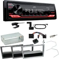 JVC KD-X272DBT DAB+ Bluetooth Einbauset für Opel Omega B Meriva A Agila Vivaro
