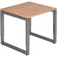 Hjh OFFICE PRO REGO 8 G - 80 x 80 höhenverstellbar Nussbaum/Graphit