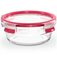 EMSA Clip&Close Glass Vorratsdose 600 ml Glas Rot