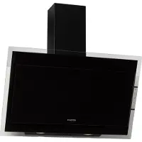 Klarstein Dunstabzugshaube Kopffrei, Abzugshaube, Dunstabzugshaube mit Aktivkohlefilter, Abluft Dunstabzugshaube, Aluminium-Fettfilter, Leiser Umluftbetrieb, 550 m³/h, 65 Watt, LED, 90 cm, Schwarz