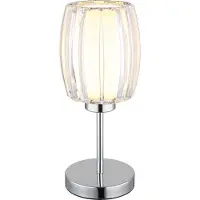 Globo Tischlampe Maribel, klar / transparent, für Wohn- / Esszimmer, Kunststoff, Modern, Tischlampe