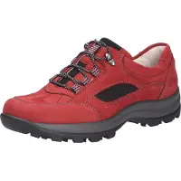 Waldlaufer Damen Schnürschuhe, rot(rubinschwarz (612)), Gr. 7