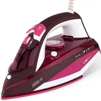Clatronic Dampfbügeleisen mit Keramiksohle | 2600W | Bügeleisen mit Dampf | 350ml Tank | Steam Iron mit Tropfstopp und Anti-Kalk | DB 3705