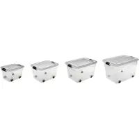 Logiplast GmbH Set Aufbewahrungsboxen 20 ltr. + 40 ltr. + 60 ltr. + 100 ltr. - 1 Stück