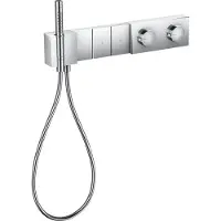 Hansgrohe Thermostatmodul Select Axorn Edge f UP Therm.modul 3 Verbr chr Diamantschl chrom UP Fertigset 3 Verbraucher Diamantschl.