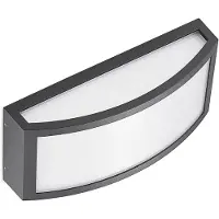 LINDBY Jakari LED-Außenwandleuchte, eckig, weiß