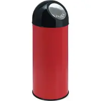 Huismerk Mülleimer mit Pushdeckel und Inneneimer Rot 55L