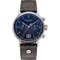 Bruno Söhnle Herrenuhr Bergamo Chronograph blau 17-13237-331