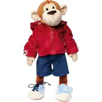 Sigikid Anziehpuppe Kuscheltier Lernaffe mehrfarbig 43cm, 40989