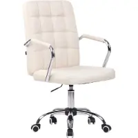 TPFLiving Bürostuhl Tenor Stoff creme