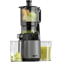 Balter Entsafter für Obst und Gemüse, 300W Saftpresse, Große 1300mm Einfüllöffnung inkl. Reinigungsbürste, Dreifach Filter, Leise, BPA-frei, Anthrazit