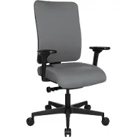 Topstar Bürostuhl Sitness Open X (P) Deluxe mit Schiebesitz, OX60WTW2 T23 hellgrau, schwarz Stoff