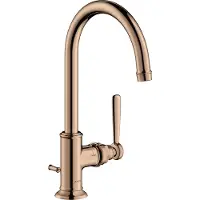 Hansgrohe Waschtisch-Einhebelmischer 210 Axor Montreux A 175mm, m Zugst.Abl.Gar., pol. r gol
