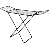 Hi Flügelwäschetrockner m. Kindersicherung, schwarz 18 Mtr. Trockenlänge